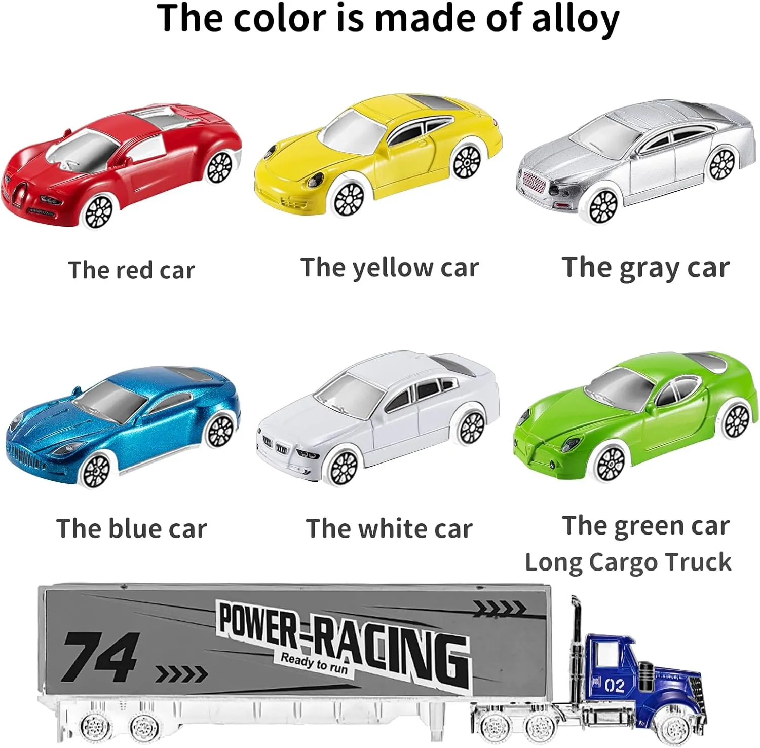 TEMI Diecast Racing Cars Toy Set w/Activity Play Mat, Truck Carrier, Alloy Metal Race Model Car & Assorted Vehicle Play Set for Kids, Boys & Girls