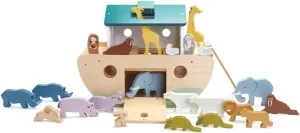 Tender Leaf Toys Noah’s Wooden Ark – Animal Shape Sorter – Christian Religion and Bible Story Based Educational Fun - Social, Creative, and Imaginative Play – Ages 3 