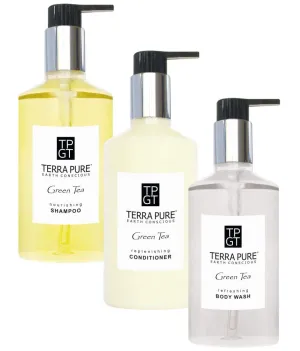 Terra Pure Green Tea Amenities Shower Soap Set | 10.14 oz. | (1 of Each)