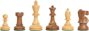 The House of Staunton - The American Staunton Series Chess Set - Pieces Only - 3.75" King (Golden Rosewood and Natural Boxwood)