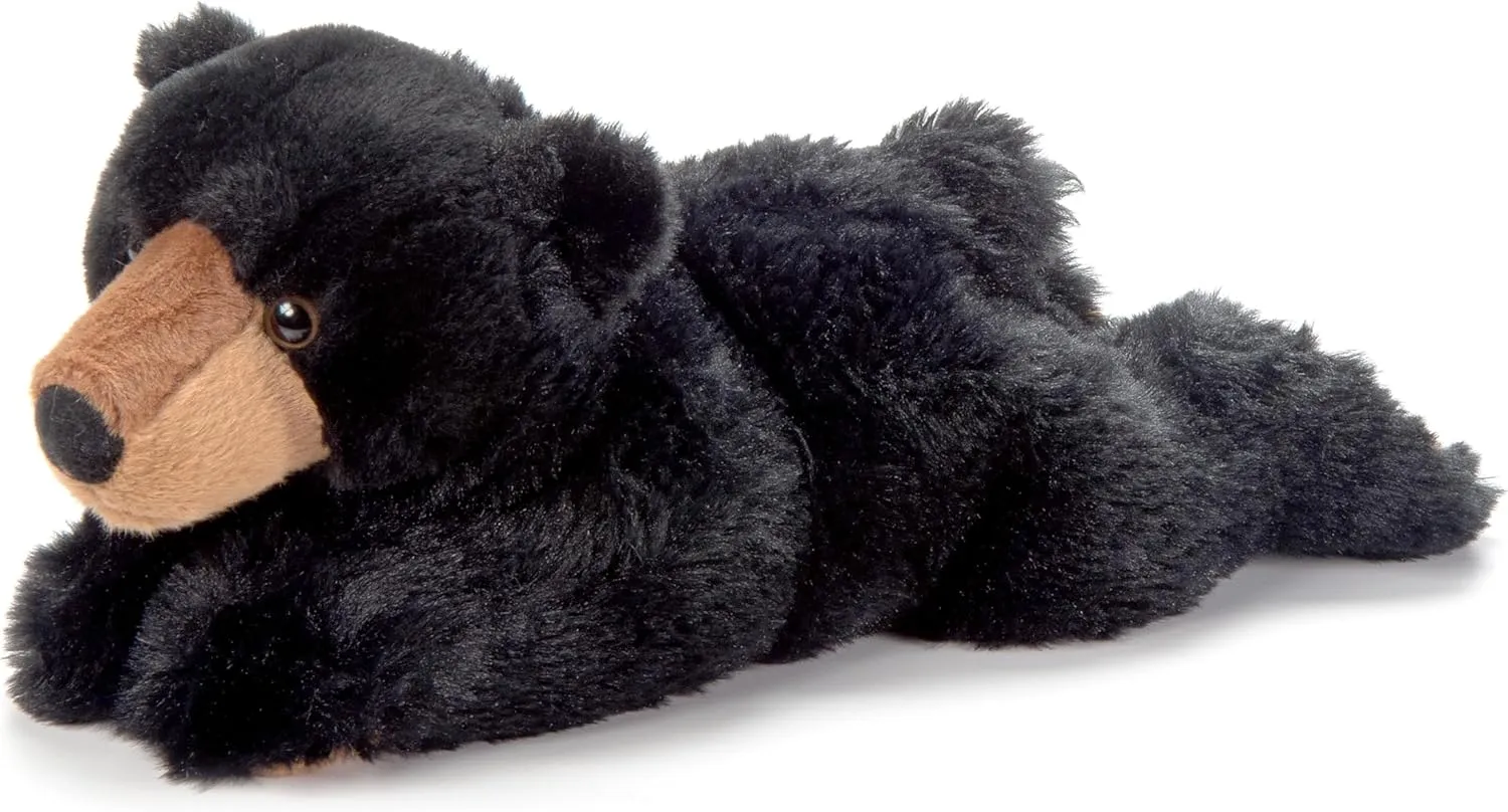 The Petting Zoo Bubba Black Bear Stuffed Animal Plushie, Gifts for Kids, Wildlife Animals, Black Bear Plush Toy, 18 inches