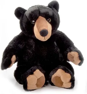 The Petting Zoo Bubba Black Bear Stuffed Animal Plushie, Gifts for Kids, Wildlife Animals, Black Bear Plush Toy, 24 inches