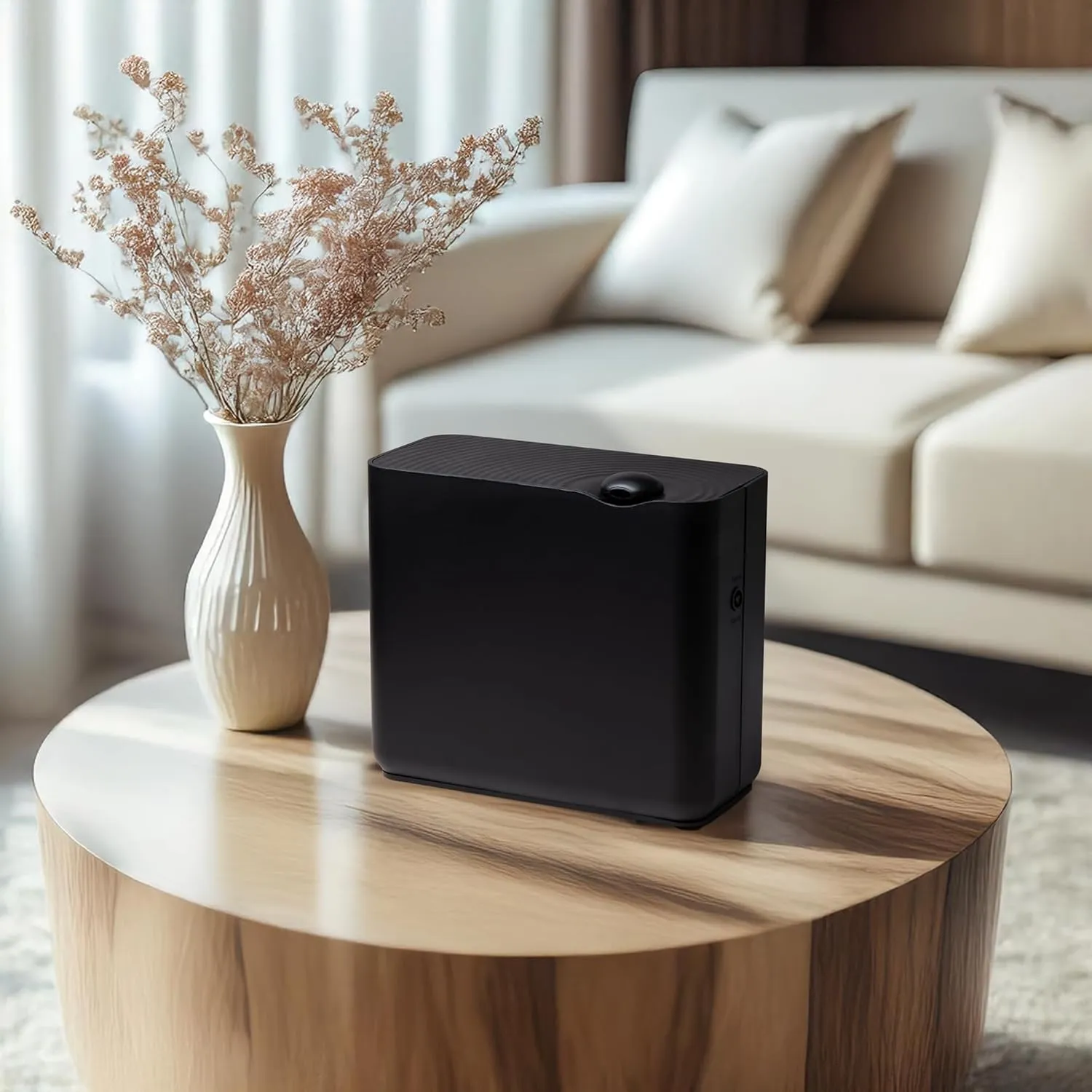 The Radiant Smart Scent Air Machine – Large, Waterless Nebulizing Oil Diffuser for Whole Home & Commercial Use, Bluetooth/App Control, Covers 4,000 sq. ft., Black