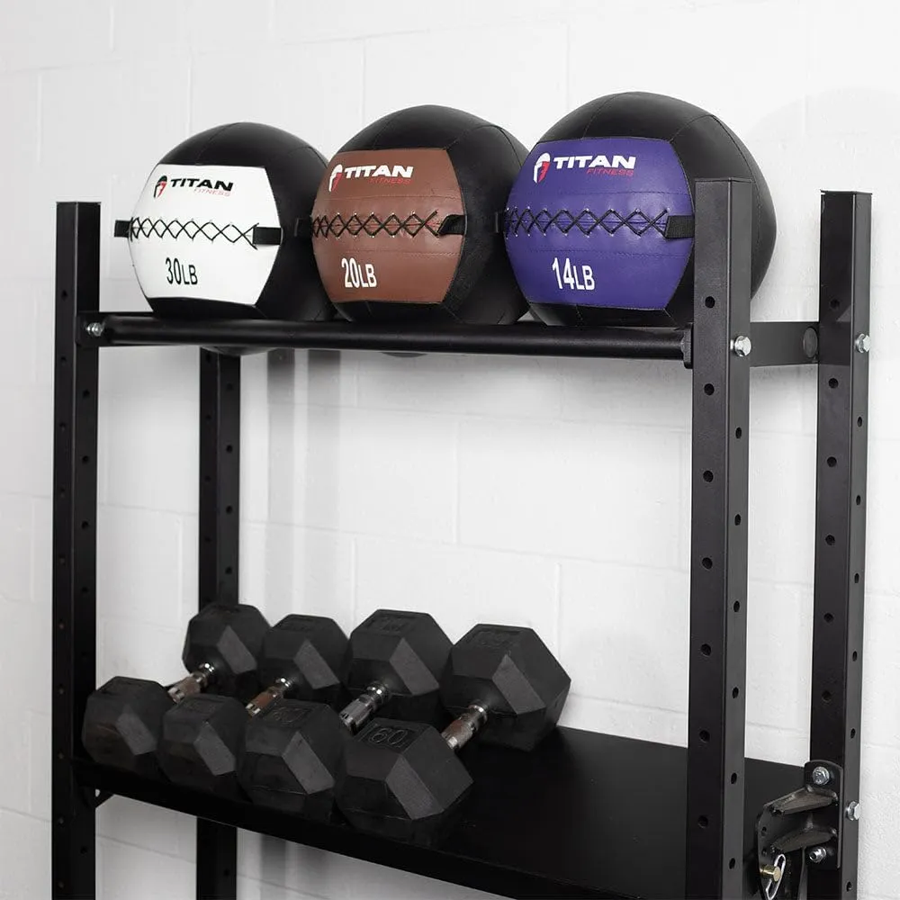 Titan Fitness Soft Leather Medicine Wall Ball Durable, Endurance, Cardio, Core Strength