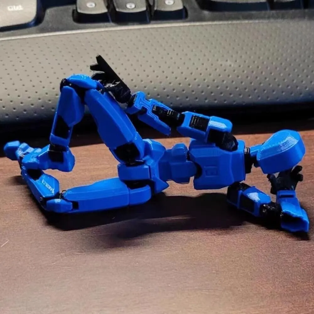 Titan13 Robot Action Figure,Lucky Robot 13 Action Figures, Creative 3D Printed Action Figure, Multi Jointed Action Figures Desktop Decorations for Kids Adult (5Pcs)