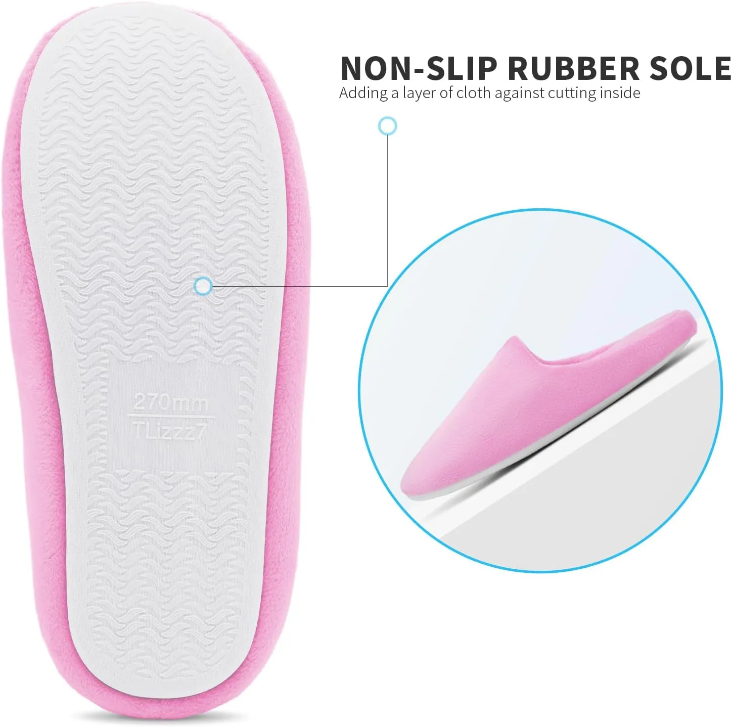 Tlizzz7 3 Pairs Cozy House Slippers - Memory Foam Indoor Bedroom Home Slippers for Women Men, House Slippers for Guests | Short Fuzzy Fluffy House Shoes | Travel Wedding Guest Hotel Spa Slippers |