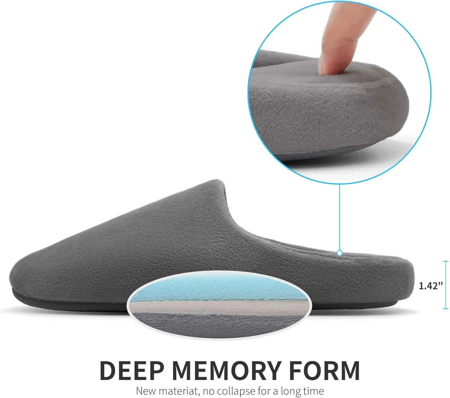 Tlizzz7 3 Pairs Cozy House Slippers - Memory Foam Indoor Bedroom Home Slippers for Women Men, House Slippers for Guests | Short Fuzzy Fluffy House Shoes | Travel Wedding Guest Hotel Spa Slippers |
