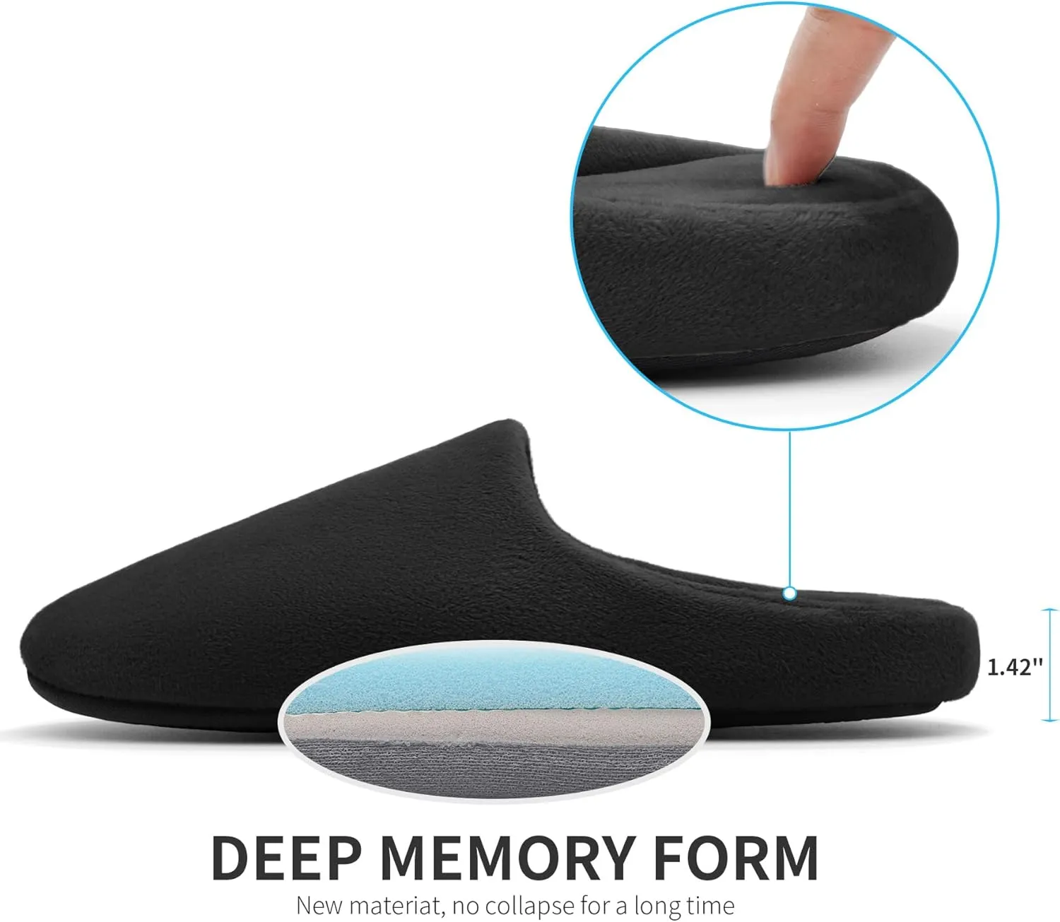 Tlizzz7 3 Pairs Cozy House Slippers - Memory Foam Indoor Bedroom Home Slippers for Women Men, House Slippers for Guests | Short Fuzzy Fluffy House Shoes | Travel Wedding Guest Hotel Spa Slippers |