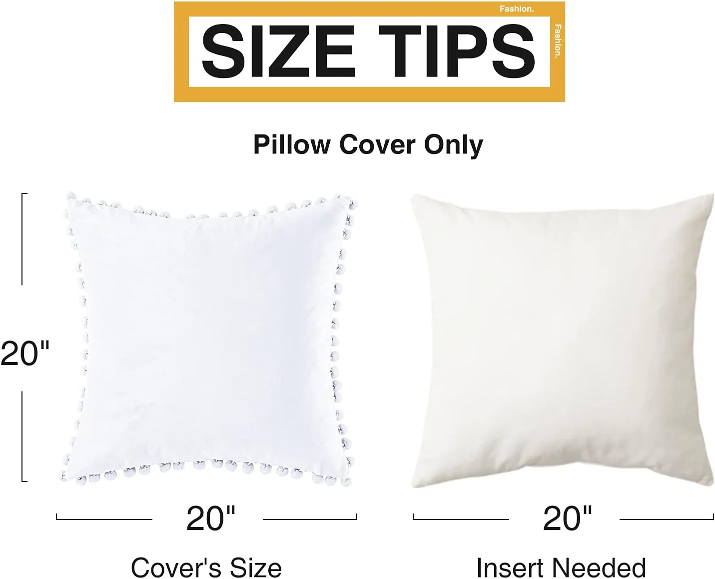 Top Finel Pack of 2 Decorative Throw Pillow Covers 20x20 Pure White Soft Velvet Couch Pillow Covers Square Cushion Covers with Tassels for Bedroom Living Room Car Modern Aesthetic Home Decor