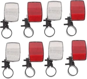 Totority Reflective Warning Film for Bike 40pcs Plastic Bike Reflectors Bicycle Warning Lights Cycle Tail Cycle Light
