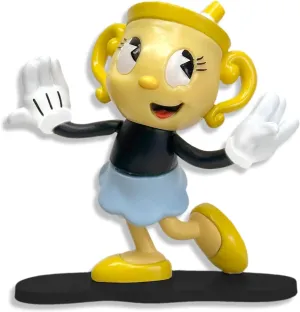 Toynk Cuphead Ms. Chalice Create-A-Figure 3-Inch Mini Adult Figure | Interchangeable Parts for Posing, Customization
