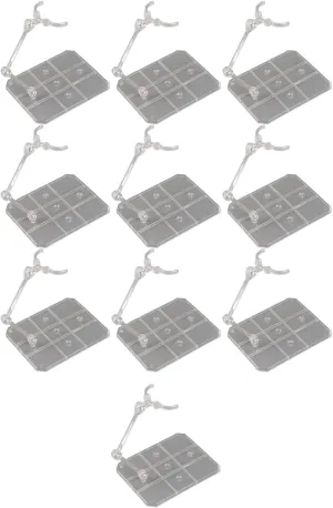 Transparent Acrylic Action Figure Stand 10 Sets Enhance Anime Figure Display and Collection Flexibility with Sturdy Adjustable Bases
