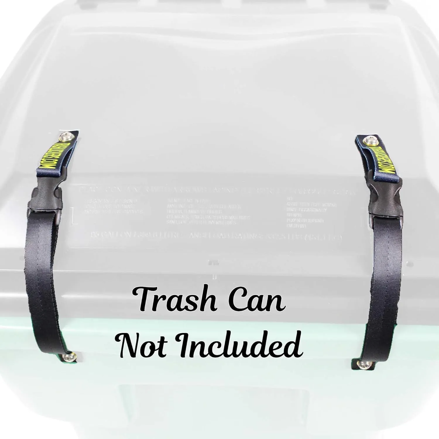 Trash Lock Original Two Strap Lid Lock, Very Secure, Deter Black Bears, Keep Raccoons, and Squirrels Out of Your Trash (Black, Original Two Strap)