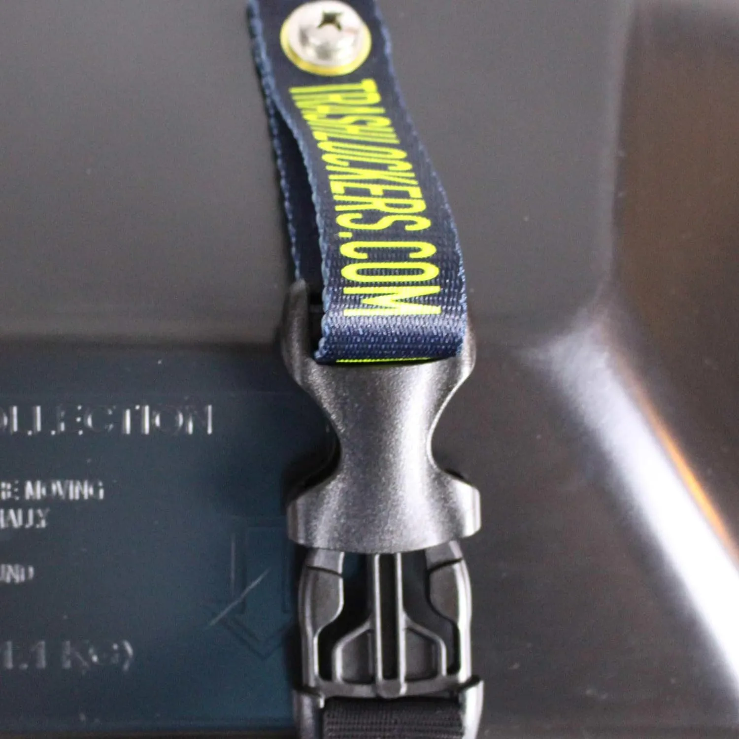 Trash Lock Original Two Strap Lid Lock, Very Secure, Deter Black Bears, Keep Raccoons, and Squirrels Out of Your Trash (Black, Original Two Strap)
