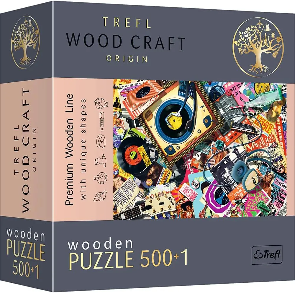 Trefl Wood Craft 501 Piece Wooden Puzzle - In the World of Music