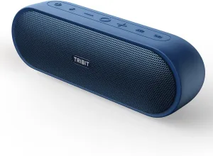 Tribit Portable Bluetooth Speaker XSound Plus 2, Wireless Speaker 30W with XBass, IPX7 Waterproof, 24-Hour Playtime, Stereo Sound, Built-in Mic, Bluetooth 5.3 for Party, Car, Travel(Blue)