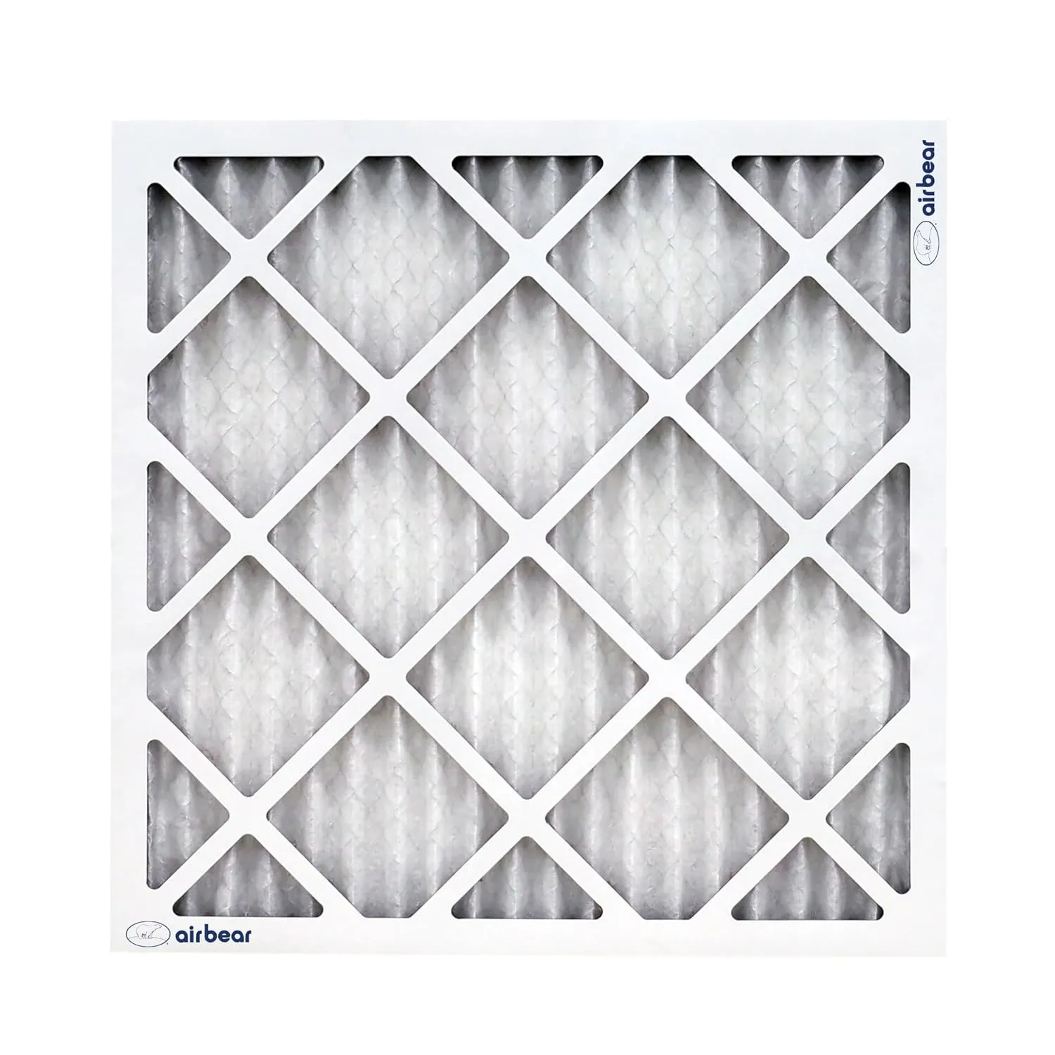 Trion MERV 8 Air Bear 20 x 20 x 1" High Efficiency High Dust Holding Capacity Pleated HVAC Filter with Durable Double Wall Frame Design, 6 Pack