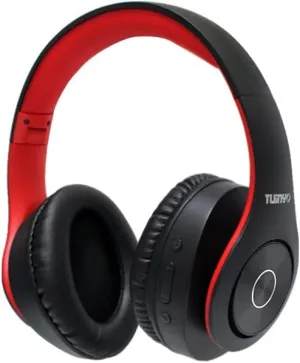 TUINYO Wireless Bluetooth Headphones - Over Ear Stereo Headset with 40H Playtime, Deep Bass, Memory-Protein Earmuffs, Mic, Wired Mode - Compatible with PC, Cell Phones, TV