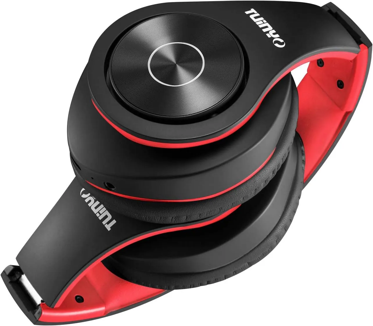 TUINYO Wireless Bluetooth Headphones - Over Ear Stereo Headset with 40H Playtime, Deep Bass, Memory-Protein Earmuffs, Mic, Wired Mode - Compatible with PC, Cell Phones, TV