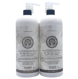 Tweak'd by Nature 2XL Fleur Blanc aka Wig in a Bottle Supersize Hair Care Set, 33.8 fl oz Shampoo and Conditioner, 2XL