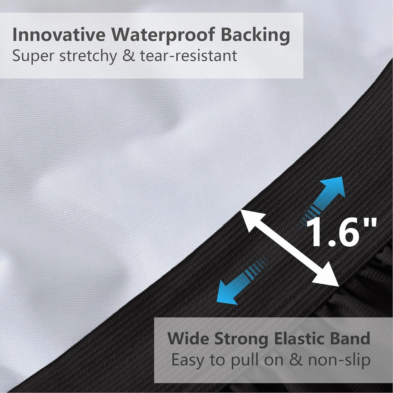 Twin Size Mattress Pad Waterproof, Pillow Top Cooling Twin Mattress Topper for Single Bed, Pee Proof Mattress Protector Cover Quilted Fitted with 8-21" Deep Pocket (39x75 inch, Black)