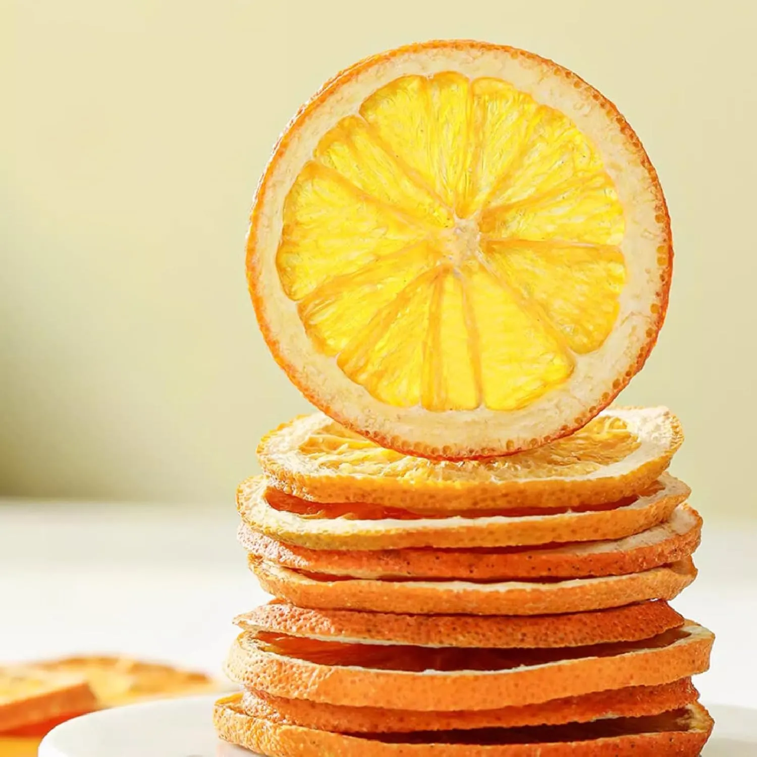 TXDYNLLK Dried Orange Slices 17.6oz(500g) Dehydrated Oranges for Vibrant Cocktails, Festive Christmas Decor, Aromatic Candles, Creative Crafts-Citrus Wheels Perfect for Flavorful Fruit Tea
