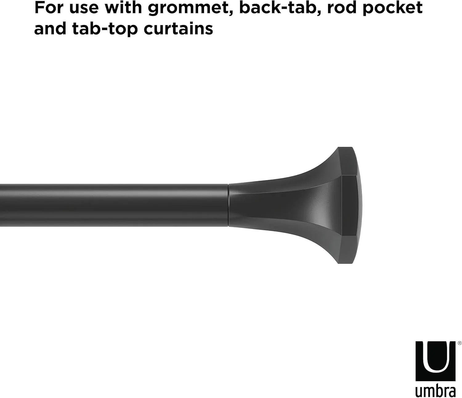Umbra Sita Adjustable Curtain Rod 72 to 144 Inches