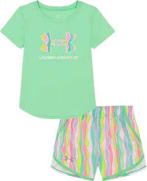 Under Armour girls Outdoor Set, Coordinating Top & Bottom, Pants Or Shorts, Durable Stretch and Comfortable