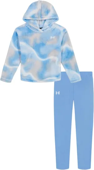Under Armour UA MINKY HOODIE SET, Blue Swirl Mink, 2T