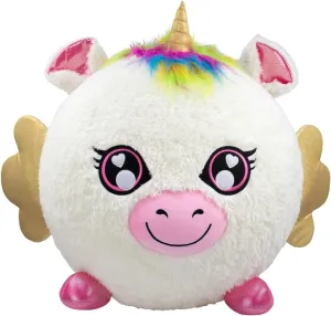 Unicorn Inflatable Plush. Experience Enchantment with Fantasy-Inspired Cuddly Companions. This Giant, Soft, and Squishy Inflatable Toy Comes with a Pump and is Perfect for Ages 3-10, White