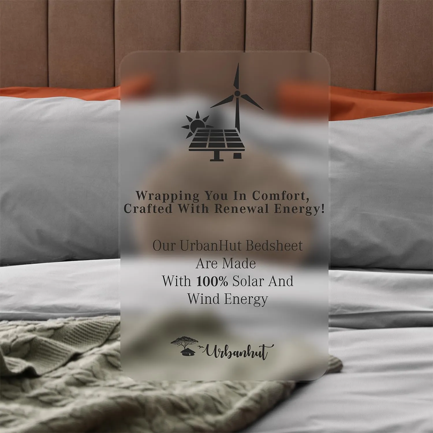 URBANHUT 800 Thread Count Egyptian Cotton Damask Striped King Size Sheets Set (4 Pc) - Ultra Soft & Smooth, Sateen Weave King Sheets, Luxury Hotel Sheets with 16" Deep Pocket - Silver Grey