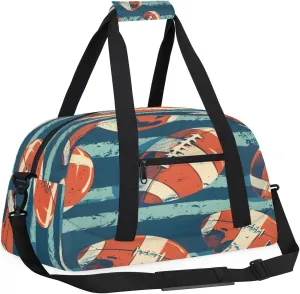 USA Soccer Kids Overnighter Duffel Bags for Boys, Carry-On Size Sports Gym Bag with Front Zipper Pocket for School Practice or Overnight Travel Weekender Sleepover Tote Bag