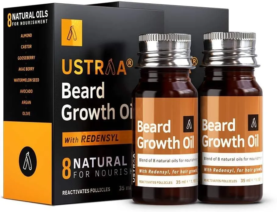 Ustraa Beard Growth Oil (35 ml) -Set of 2