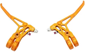 V6 Fully CNC Machined MTB Brake Lever, 66g, Gold, SK2126-T