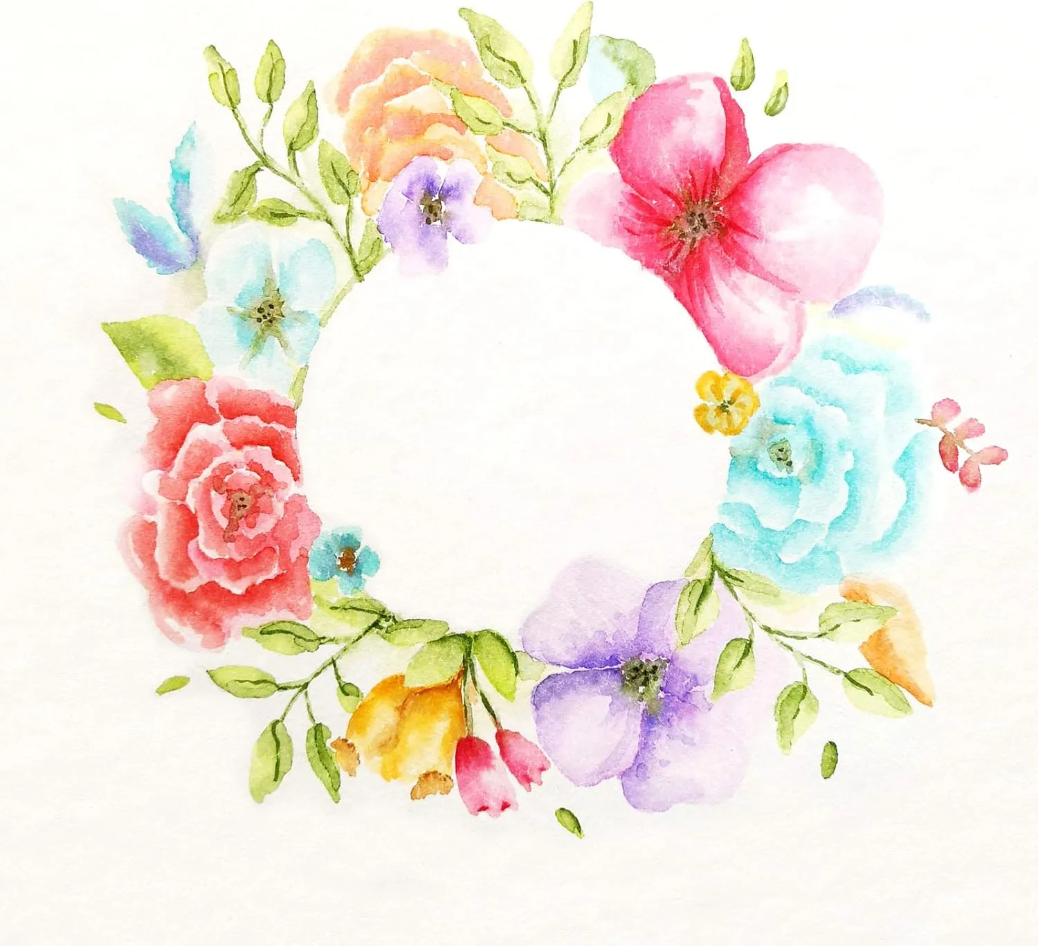 Vaessen Creative Florence Watercolour Paper A5, Ivory, 300 GSM, Artist Grade Quality, Textured Surface, 15 Sheets for Painting, Handlettering, Art Projects