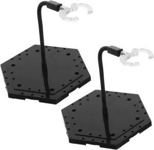 Vaguelly 2pcs Adjustable Action Figure Display Stand Versatile Model Support Rack for and Aircraft Figures Elegant Minimalist Design Flexible Angles for Secure Display