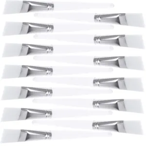 VALICLUD 24pcs Reusable Face Mask Applicators Transparent Bristle Brush for Even Application Home Salon Use Makeup Tool for Beauty Treatments