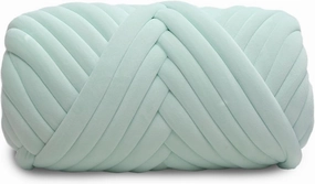 Velvet Chunky Yarn Bulky Giant Arm Knitting Yarn, Super Soft Jumbo Tube Weight, Fluffy DIY Crochet Hand Making Washable for Blanket, Pet Bed, Rugs Pillow (2.2lb-Light Green)