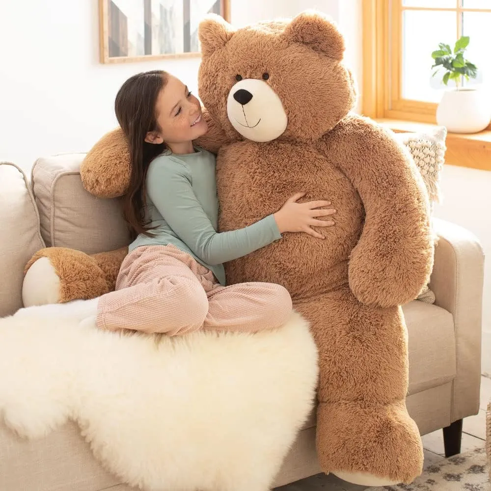Vermont Teddy Bear Giant Teddy Bear – 4 FT, 48" Large Plush Toy, Giant Stuffed Animal, Soft Brown Bear Gift for Girlfriend, Wife, Anniversary or Birthday – Crafted in The USA
