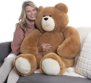 Vermont Teddy Bear Giant Teddy Bear – 4 FT, 48" Large Plush Toy, Giant Stuffed Animal, Soft Brown Bear Gift for Girlfriend, Wife, Anniversary or Birthday – Crafted in The USA