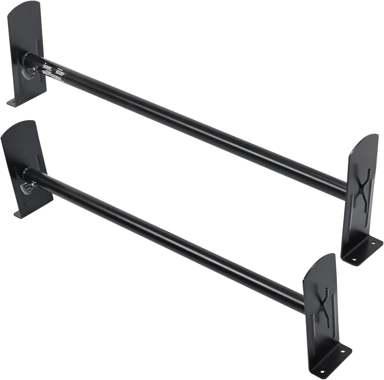 VEVOR Van Roof Ladder Rack - 35.8"-52.4" Adjustable Roof Rack, 500 LBS Capacity Alloy Steel, Drilling Mount for Minivans, Black