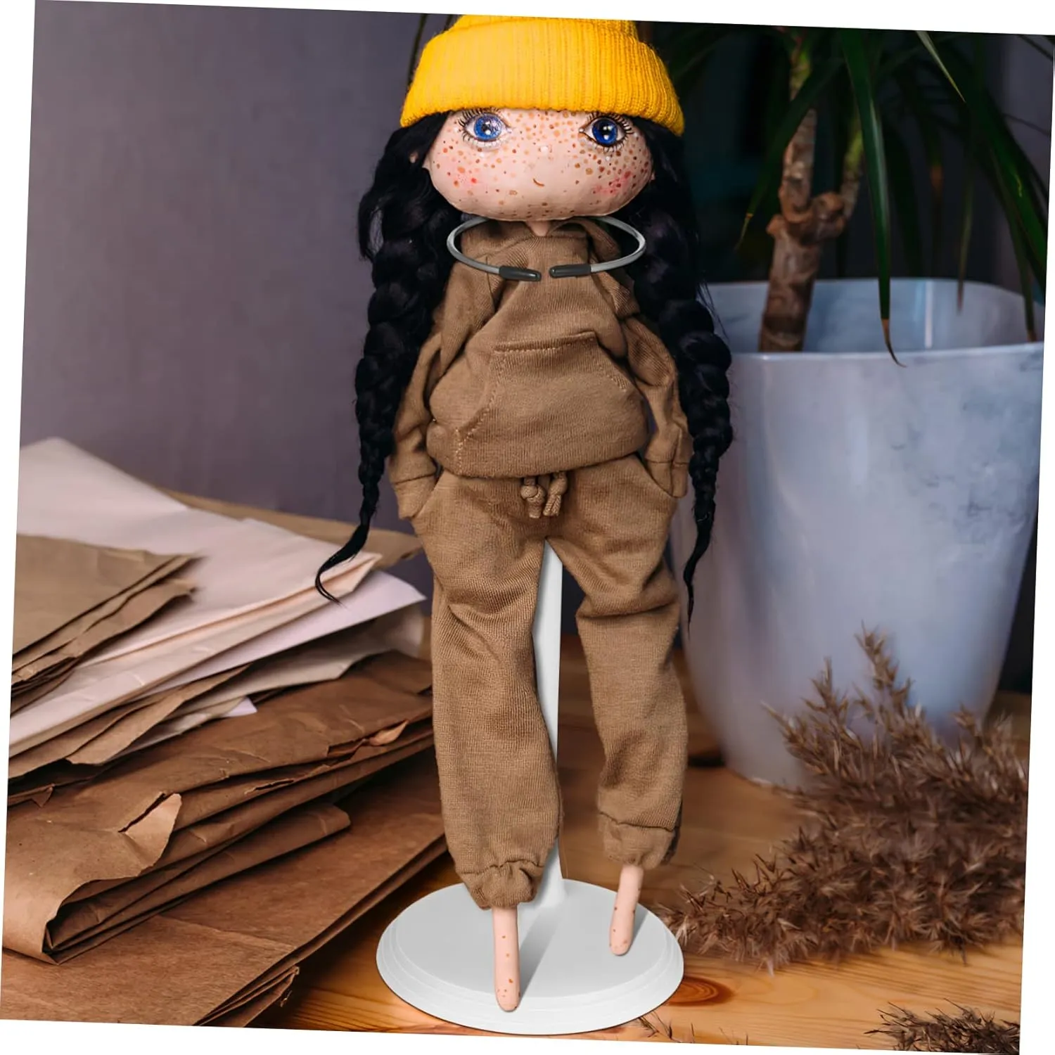 VICASKY 2sets Doll Furniture Stands Doll Storage Racks Action Figure Holders Display Brackets Home Shop 4pcs*2