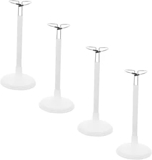 VICASKY 4pcs Doll Support Frame Doll Model Stand Small Clear Doll Stand Weight Plush Stand Display Action Figure Stands Doll Figure Accessories Bear Stands Rag Plush Store White