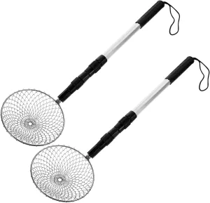 VICASKY Sand Sieve for Beach 2 Pack Shell Shovel Sifter Sturdy Mesh for Outdoor Beach Activities