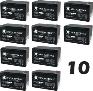 VICI Battery 12V 9Ah SLA Battery for FoxPro 12v External Power Kit - 10 Pack Brand Product