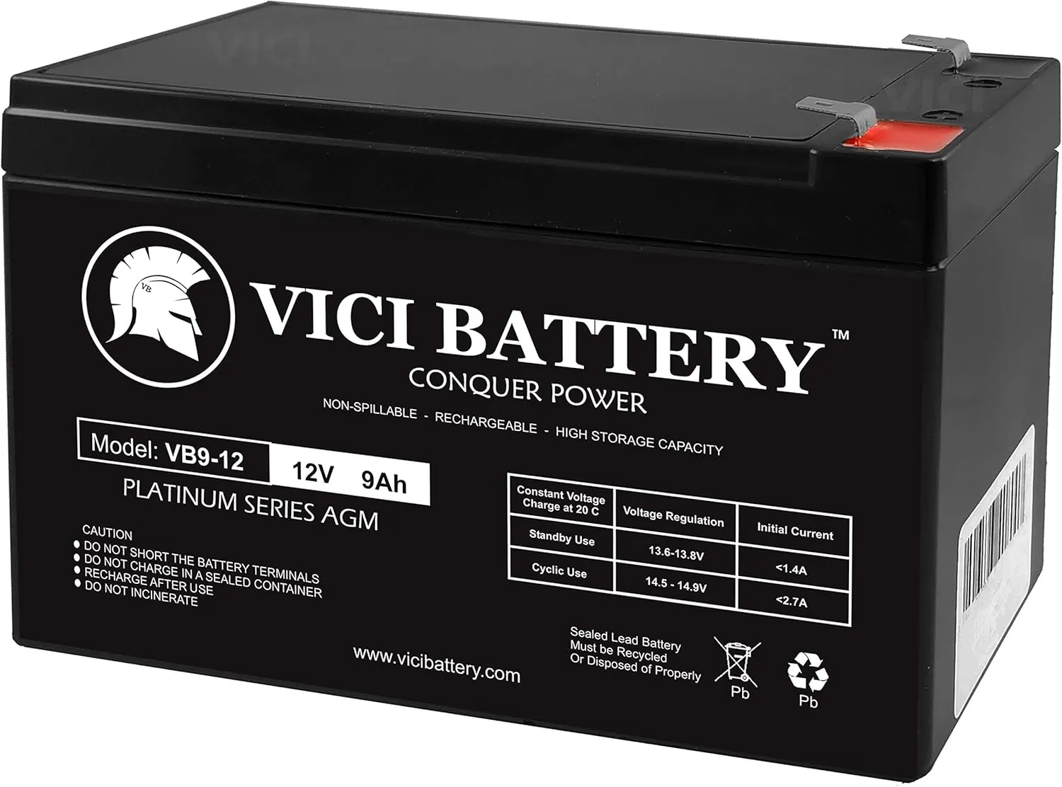 VICI Battery 9Ah 12V Sealed Battery Fits Aqua Vu Marcum Vexilar 12VOLT Brand Product