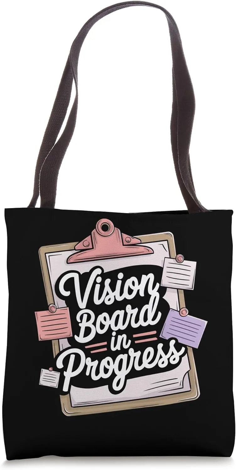 Vision Boarding Manifestation Goal Setting Dream Visualize Tote Bag