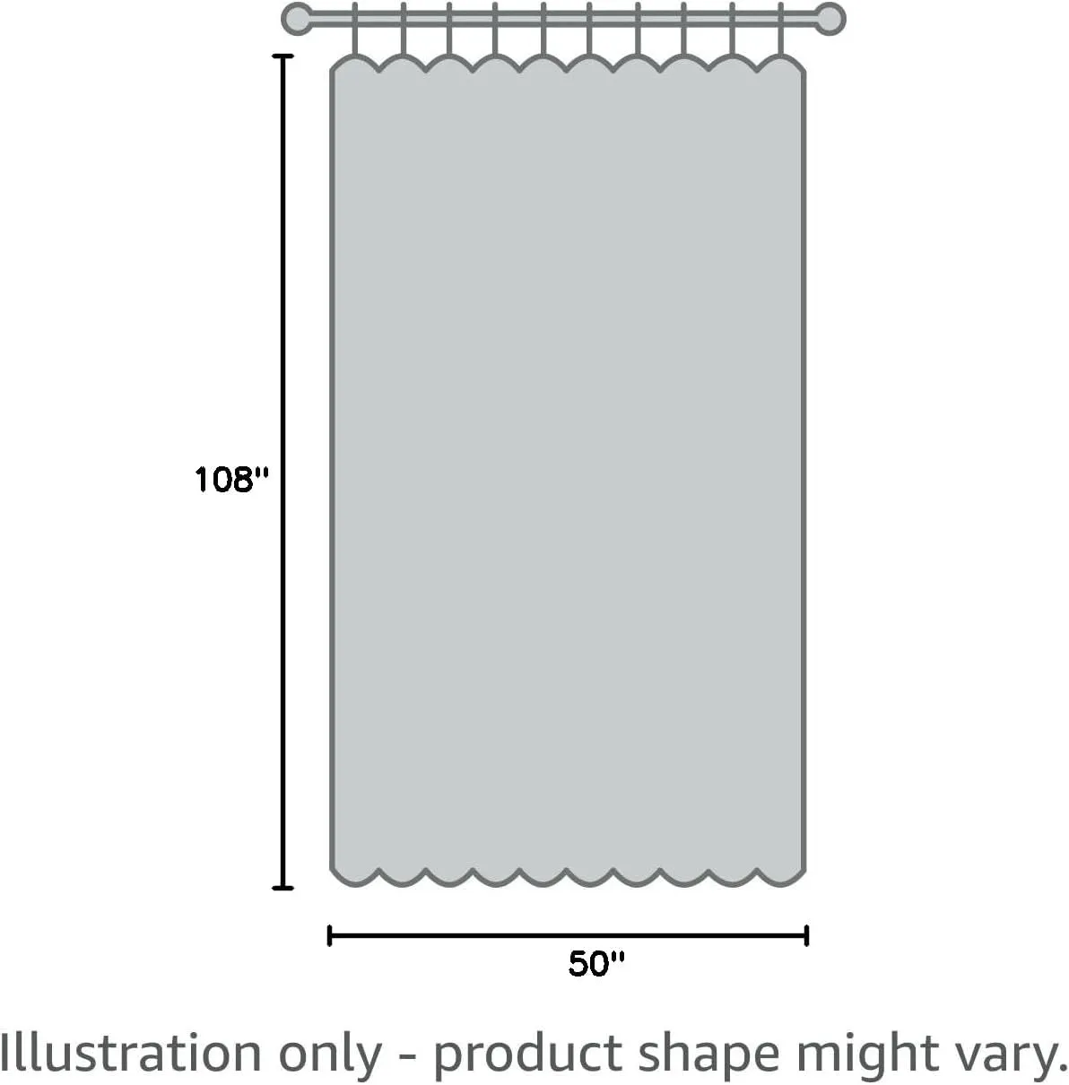 Vision Home Ombre Semi Sheer Curtains Linen Textured Gradient Indigo and Cream White Living Room Curtains Panels Rod Pocket Two Tones Light Filtering Drapes for Bedroom,50" Wx108 L Each,Set of 2