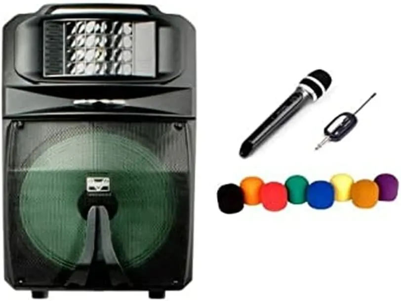 VocoPro, 1 Karaoke Club in A Box, Aux, Black, (KARATHUNDER1500P)