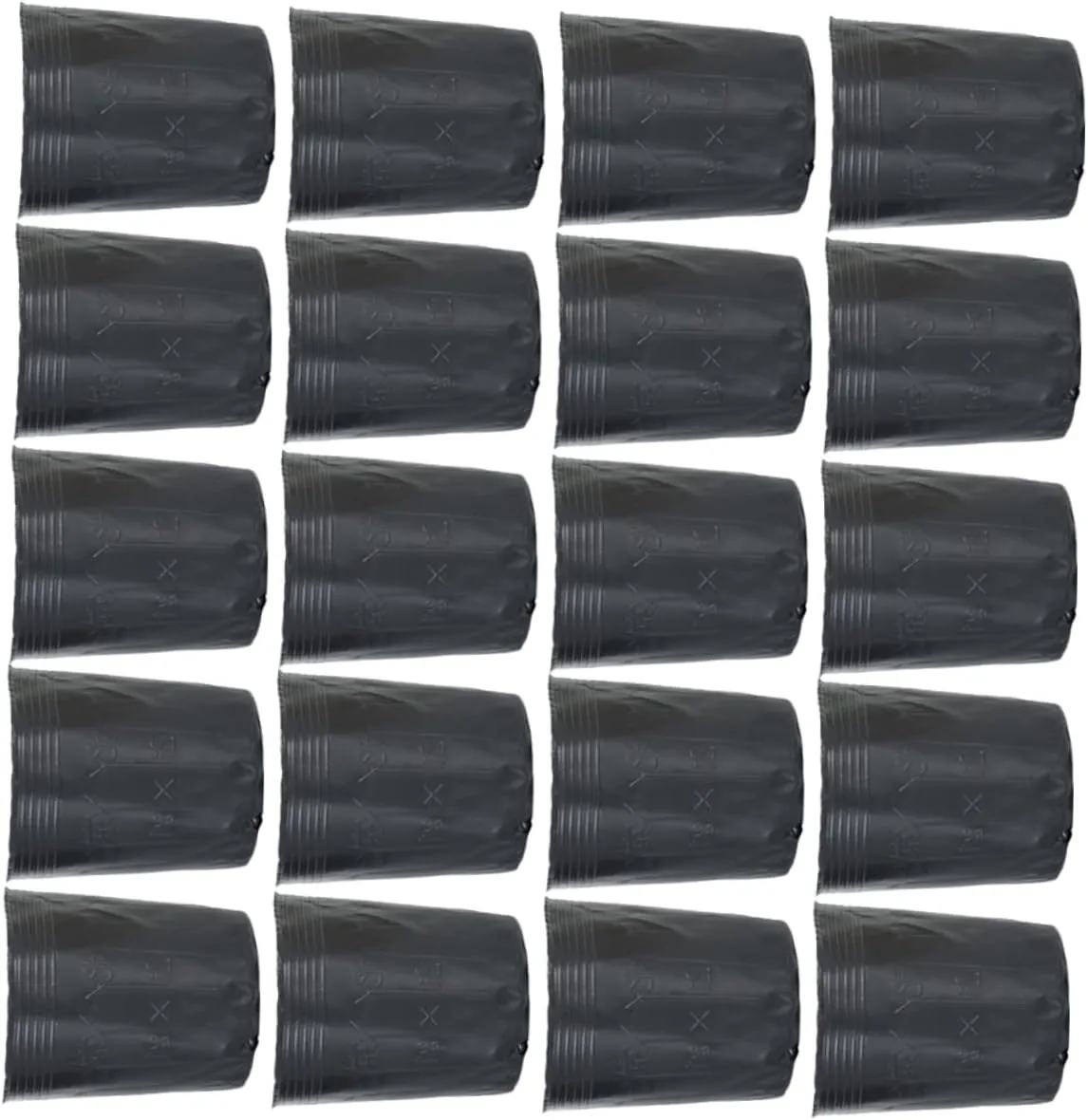 VOSAREA 300pcs Large Plant Pot 6.5x6.5cm Nutrient Bowl for Succulent Plants Flower Pot Saucers Garden Made of Plastic Drainage Holes Included